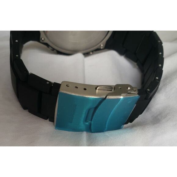 SKMEI Men's Dual Time Alarm Chrono Black Strap Watch 1016New With Tag - Picture 12 of 12